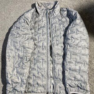 Columbia Men's Delta Ridge Down Jacket - Light Grey, Size Large